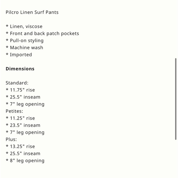 Anthropologie | Pilcro Linen Surf Pants Size XS - Picture 2 of 14